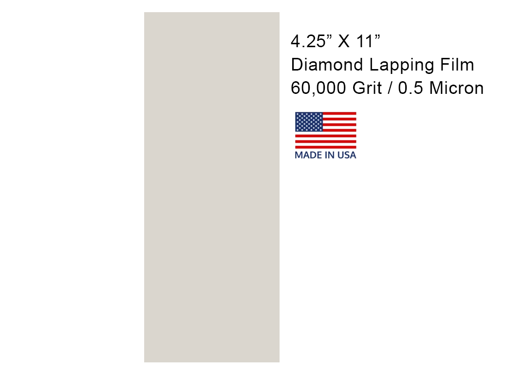Diamond Lapping Film With Pressure Sensitive Adhesive  4 1/4" X 11"