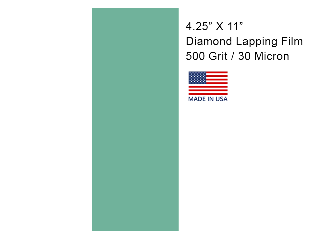 Diamond Lapping Film With Pressure Sensitive Adhesive  4 1/4" X 11"