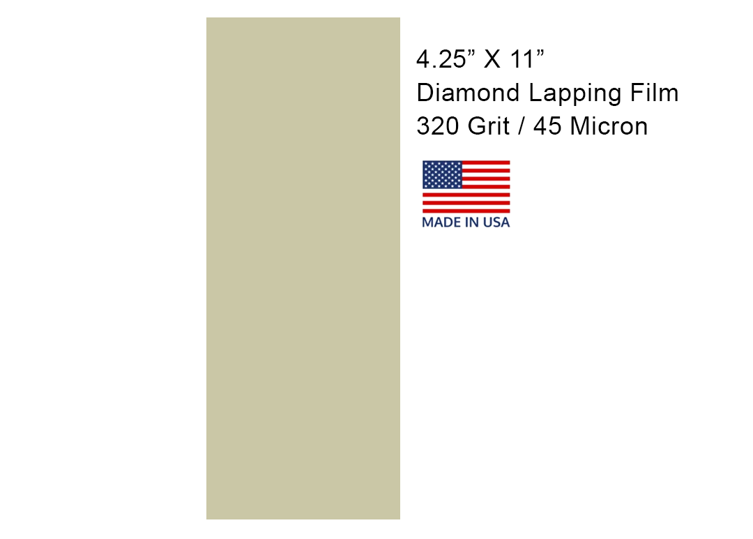 Diamond Lapping Film With Pressure Sensitive Adhesive  4 1/4" X 11"