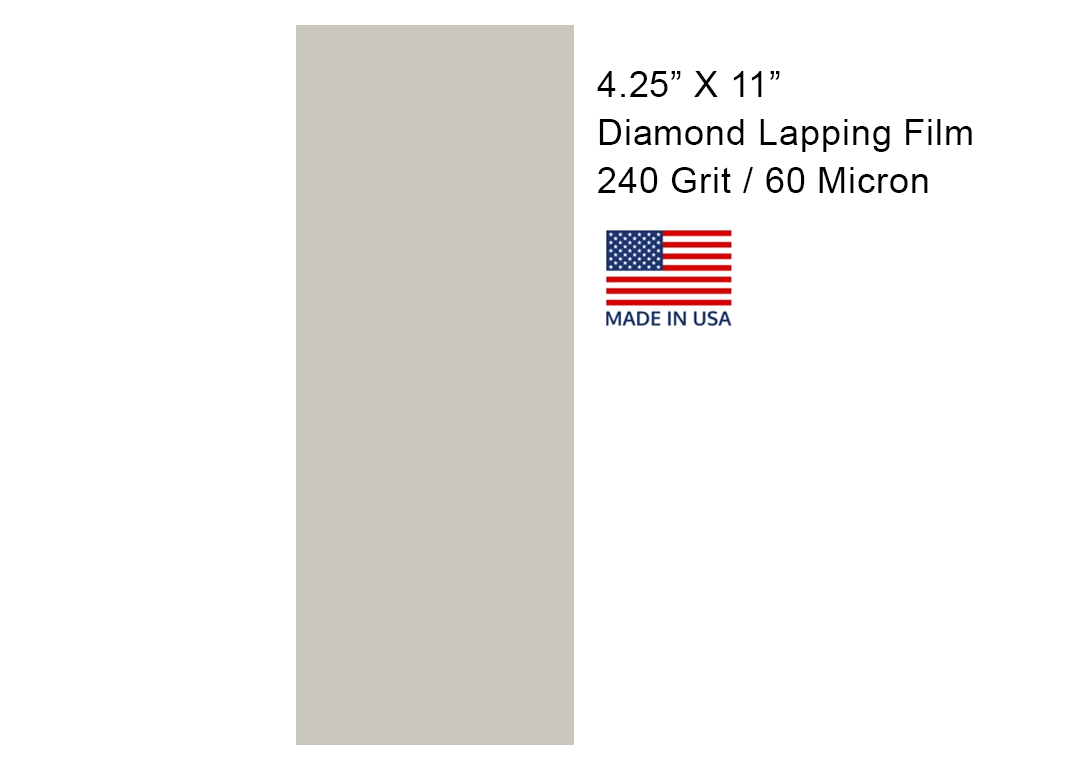Diamond Lapping Film With Pressure Sensitive Adhesive  4 1/4" X 11"