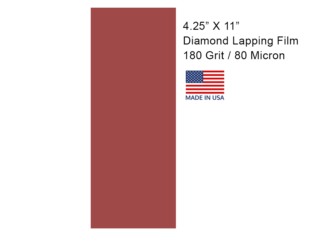 Diamond Lapping Film With Pressure Sensitive Adhesive  4 1/4" X 11"