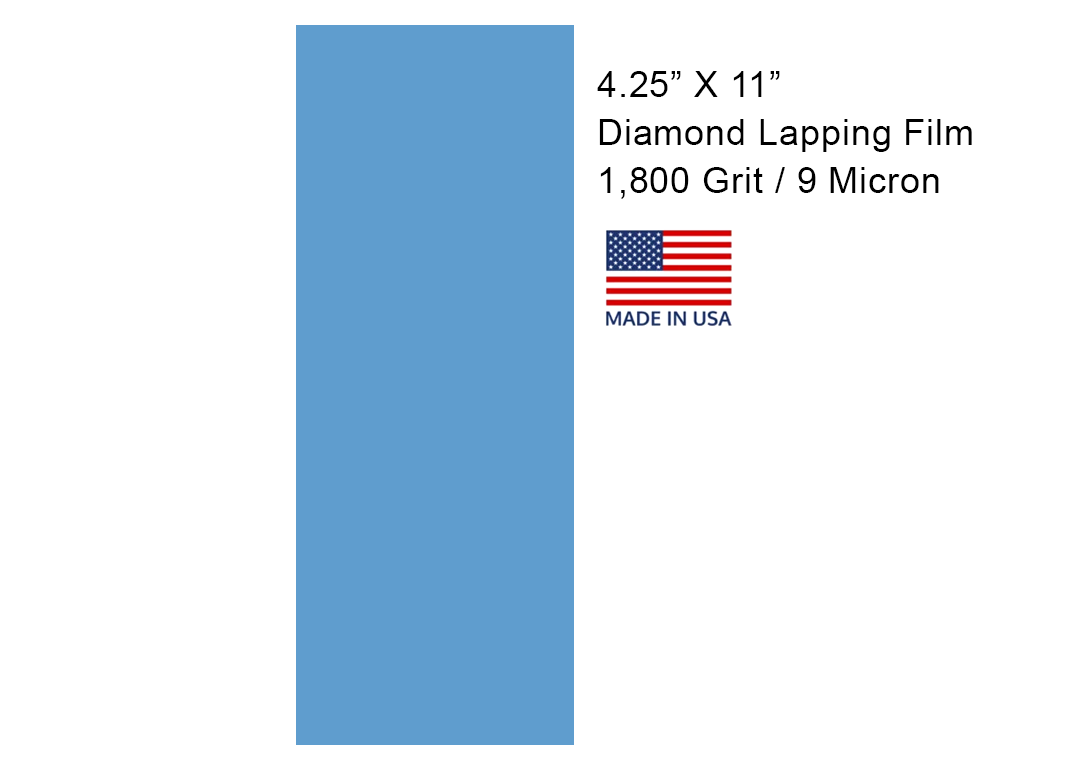 Diamond Lapping Film With Pressure Sensitive Adhesive  4 1/4" X 11"