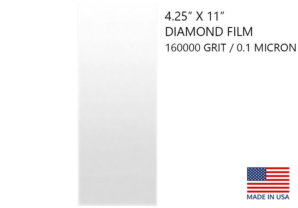 Diamond Lapping Film 4 1/4" X 11"