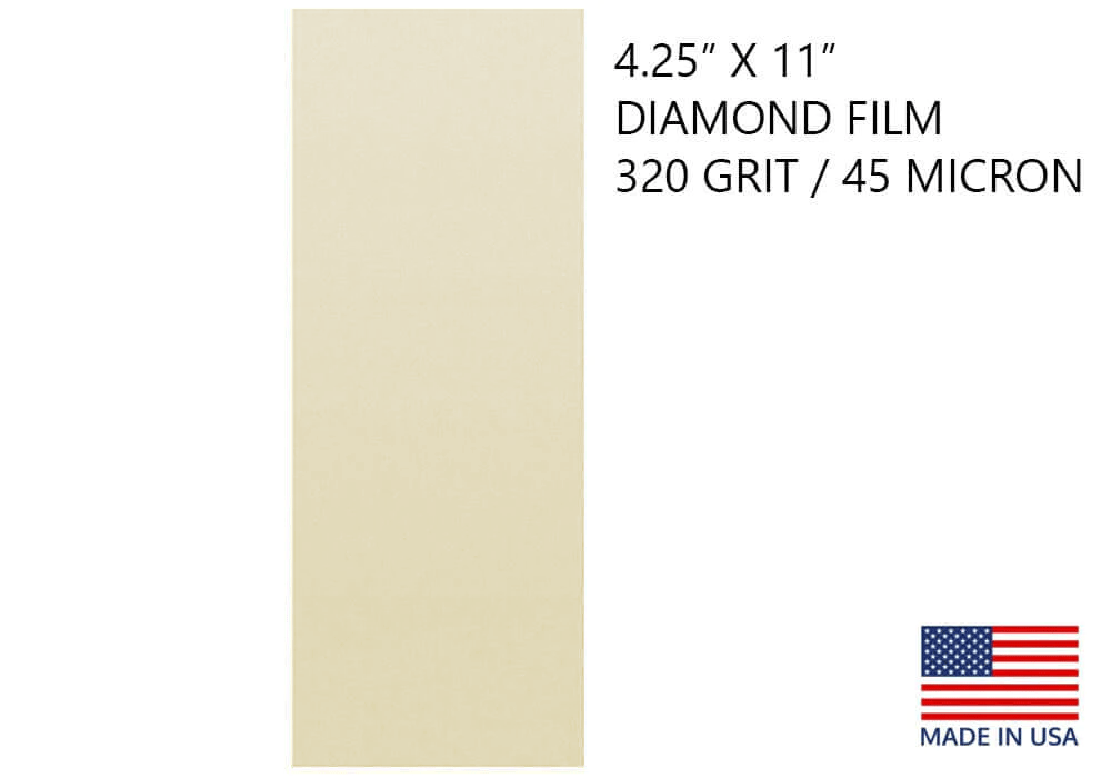 Diamond Lapping Film 4 1/4" X 11"