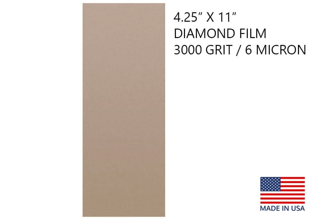 Diamond Lapping Film 4 1/4" X 11"