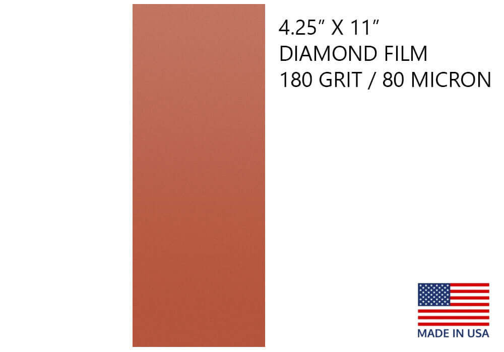 Diamond Sharpening Film 4 1/4" X 11" for Scary Sharp System 180 Grit / 80 Micron