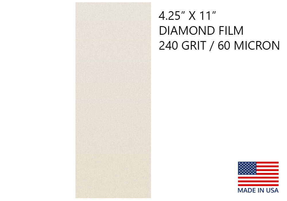 Diamond Sharpening Film 4 1/4" X 11" for Scary Sharp System 240 Grit / 60 Micron