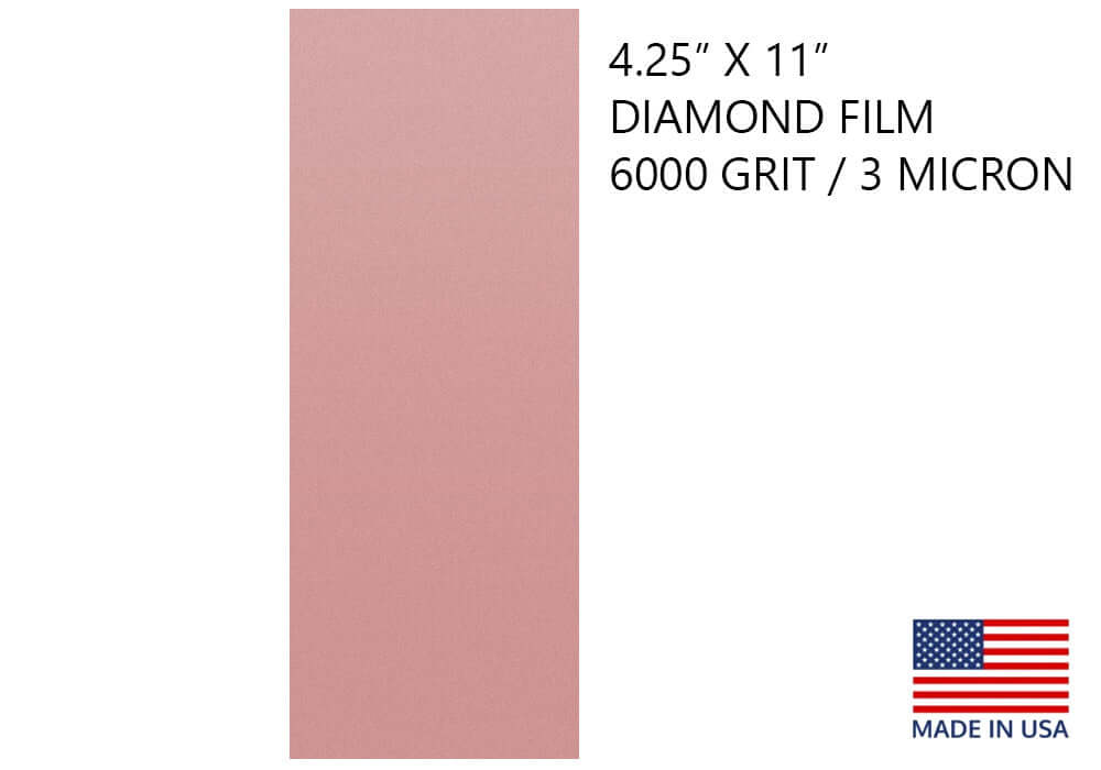 Diamond Sharpening Film 4 1/4" X 11" for Scary Sharp System 6000 Grit / 3 Micron