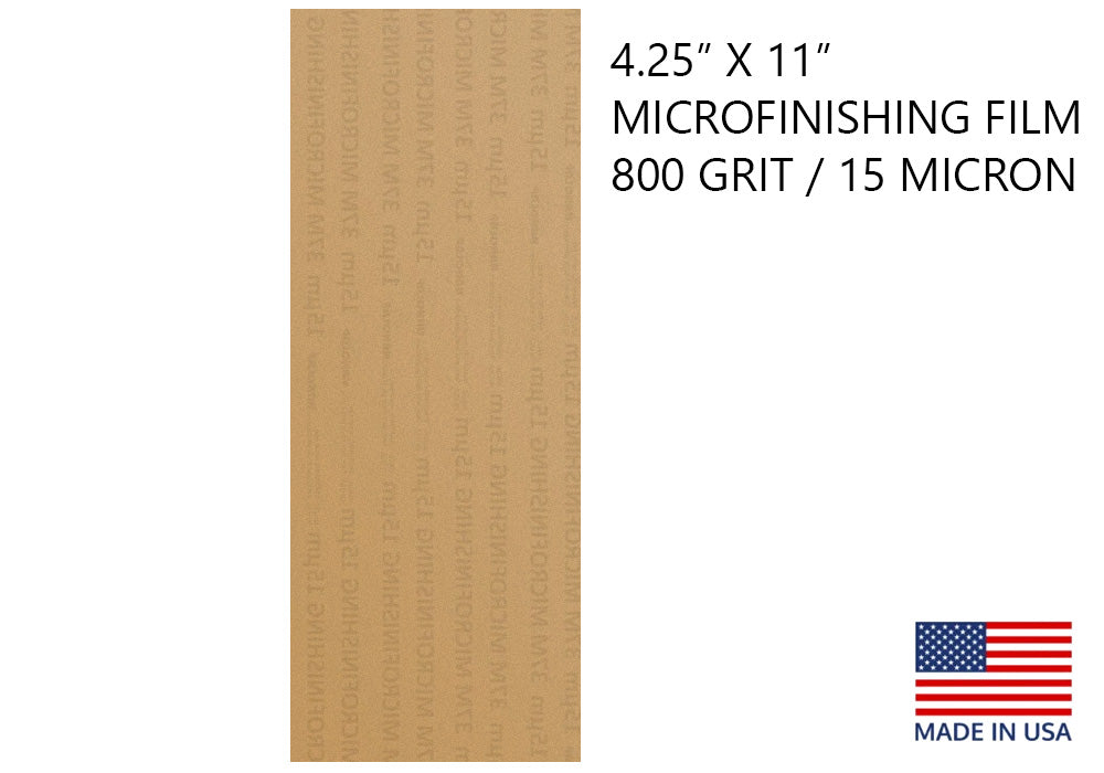 Microfinishing Film 4 1/4" X 11"