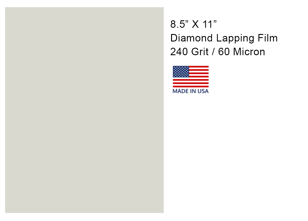 Diamond Lapping Film With Pressure Sensitive Adhesive 8 1/2" X 11"