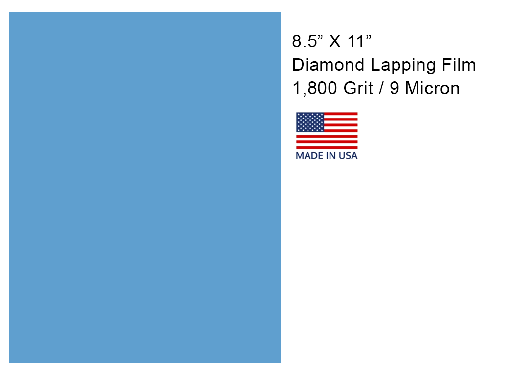 Diamond Lapping Film With Pressure Sensitive Adhesive 8 1/2" X 11"