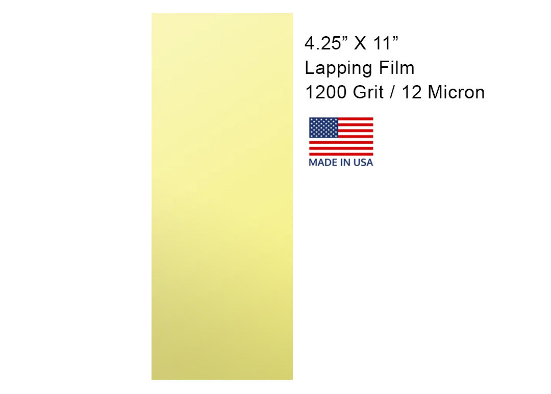 Aluminum Oxide Lapping Film With Pressure Sensitive Adhesive 4 1/4" X 11"