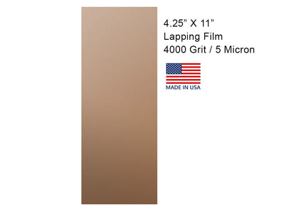 Aluminum Oxide Lapping Film With Pressure Sensitive Adhesive 4 1/4" X 11"