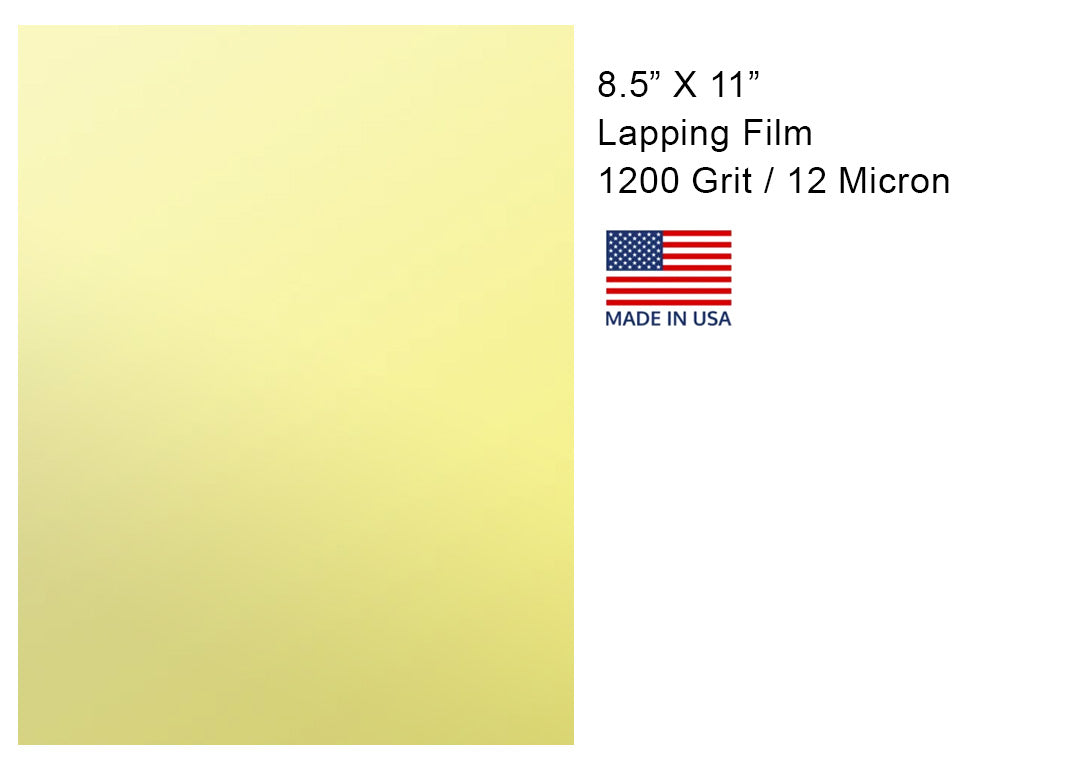 Aluminum Oxide Lapping Film 8 1/2" X 11"