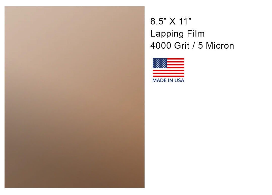 Aluminum Oxide Lapping Film 8 1/2" X 11"