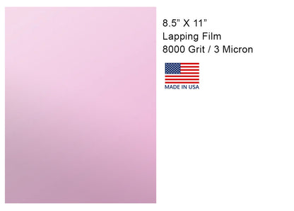 Aluminum Oxide Lapping Film 8 1/2" X 11"