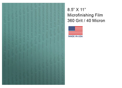 Aluminum Oxide Microfinishing Film With Pressure Sensitive Adhesive 8 1/2" X 11"