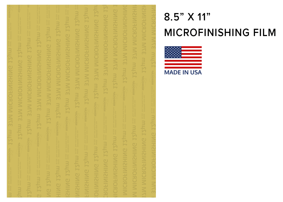 Microfinishing Sharpening Film 8.5" X 11"  1200 Grit / 12 Micron