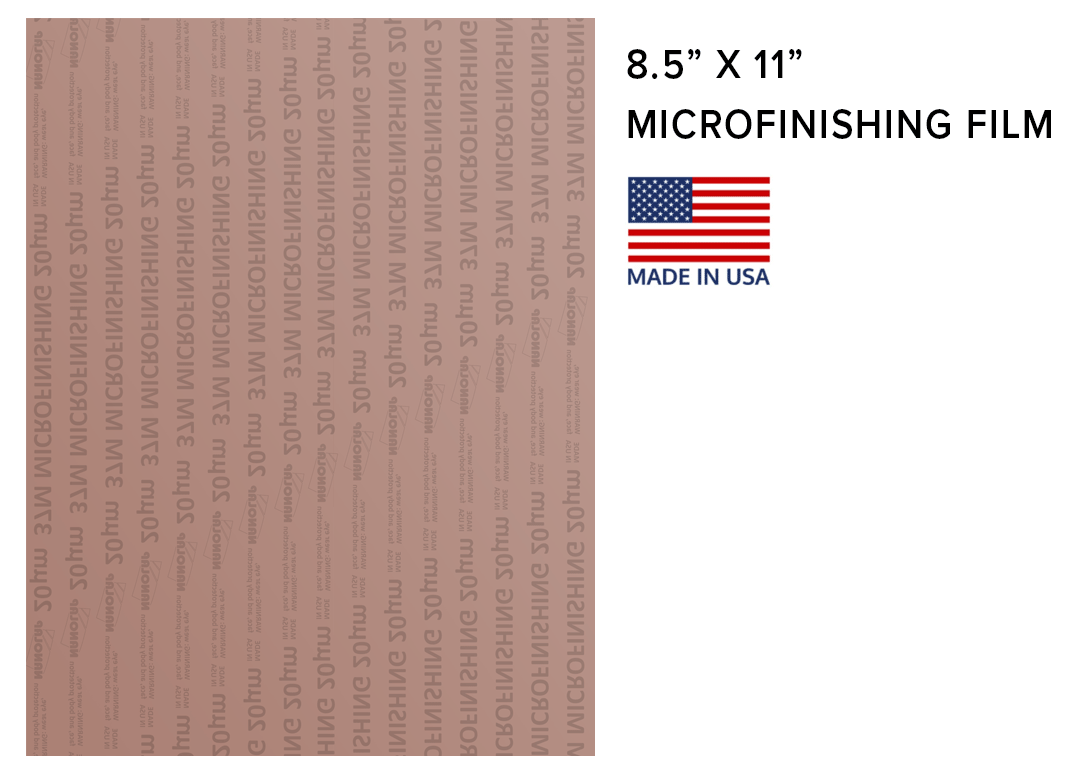 Microfinishing Sharpening Film 8.5" X 11" 600 Grit / 20 Micron