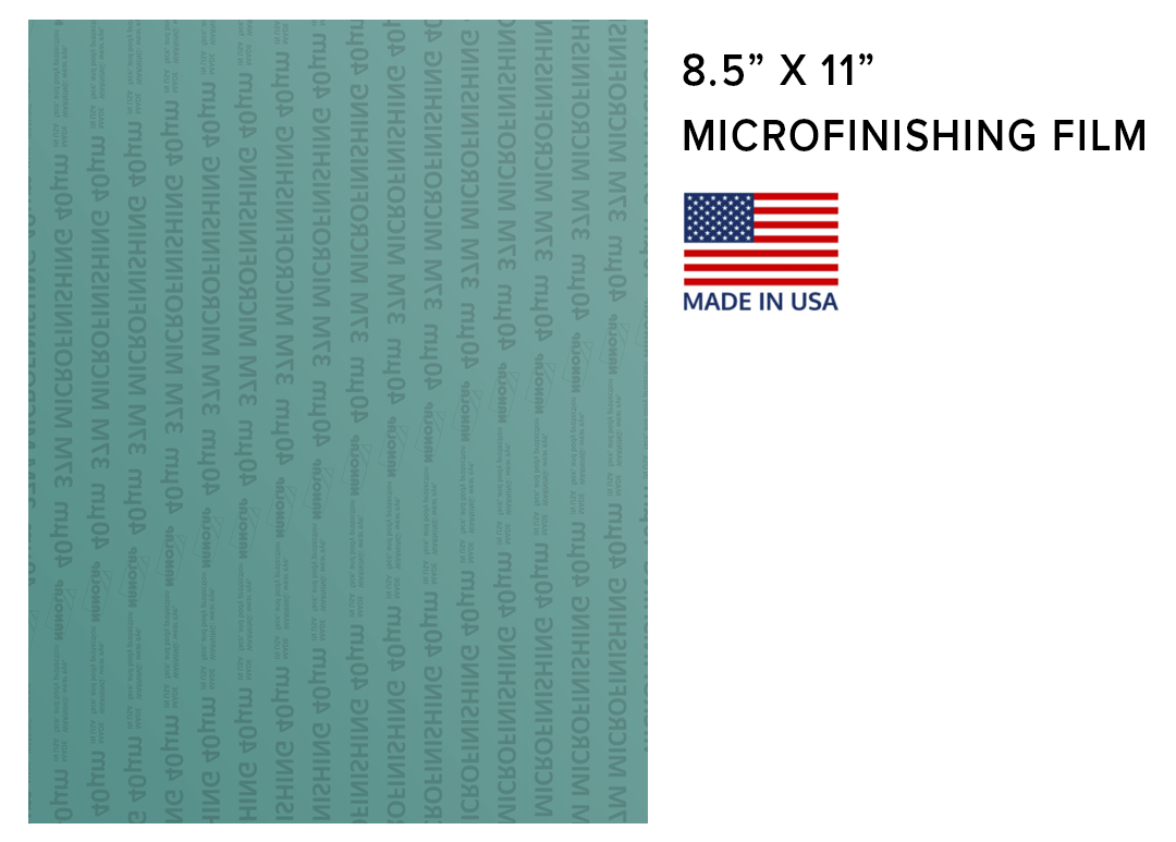 Microfinishing Sharpening Film 8.5" X 11"  360 Grit / 40 Micron