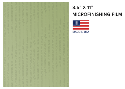 Microfinishing Sharpening Film 8.5" X 11" 280 Grit / 60 Micron