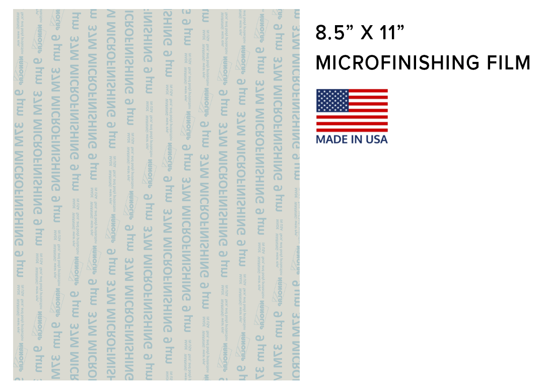 Microfinishing Sharpening Film 8.5" X 11" 2000 Grit / 9 Micron