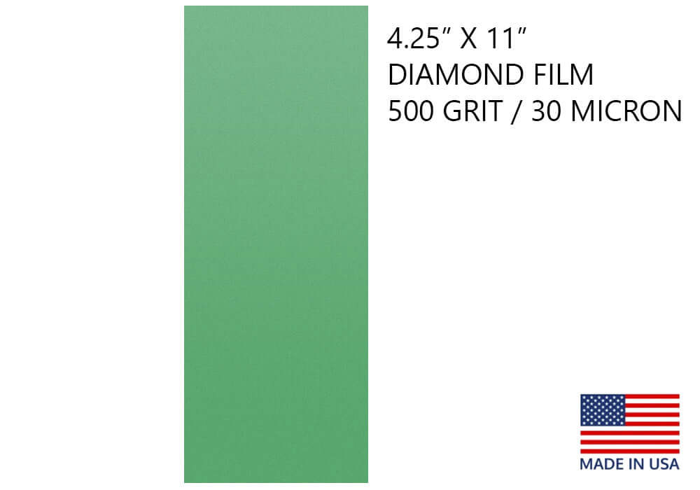 Diamond Sharpening Film 4 1/4" X 11" for Scary Sharp System 500 Grit / 30 Micron