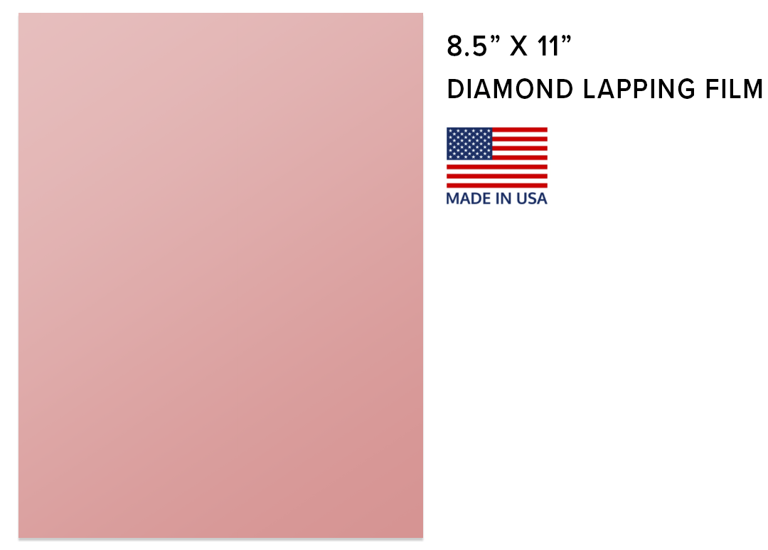 Diamond Lapping Film With Pressure Sensitive Adhesive 8 1/2" X 11"