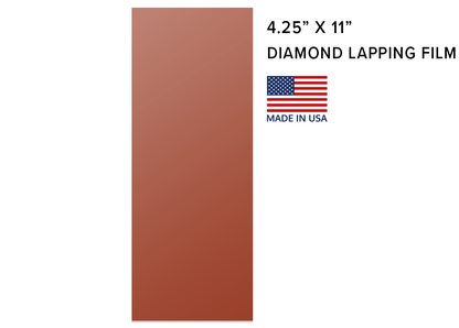 Diamond Lapping Film  4 1/4" X 11"