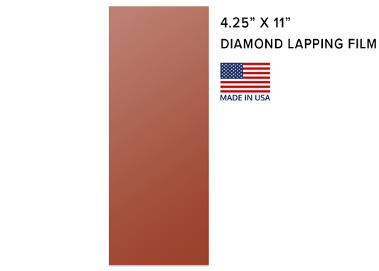 Diamond Lapping Film With Pressure Sensitive Adhesive  4 1/4" X 11"
